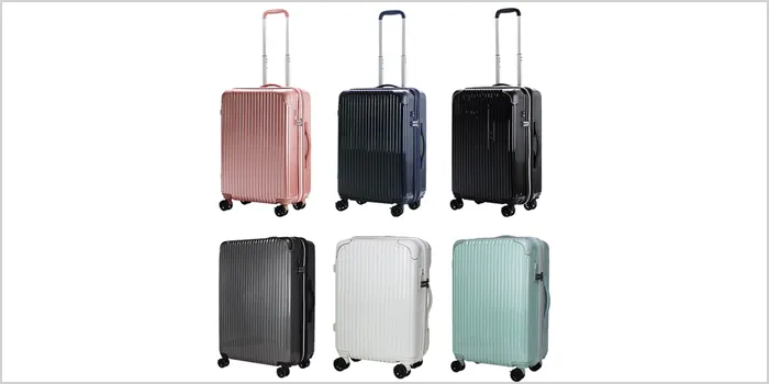 ドンキで売ってるキャリーケース：ストッパー付き双輪キャスター搭載 拡張式キャリーケース