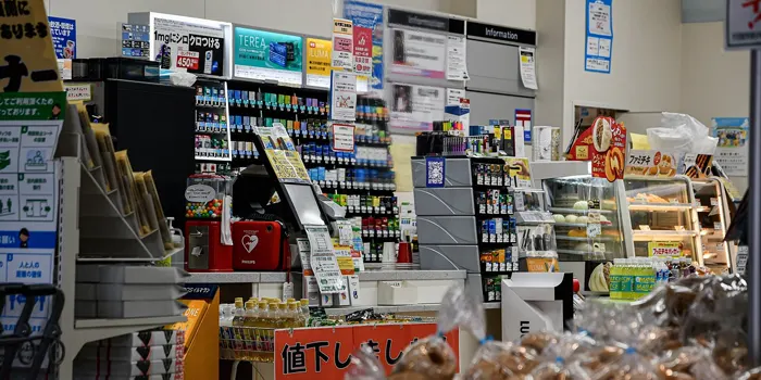 コンビニ店内の画像