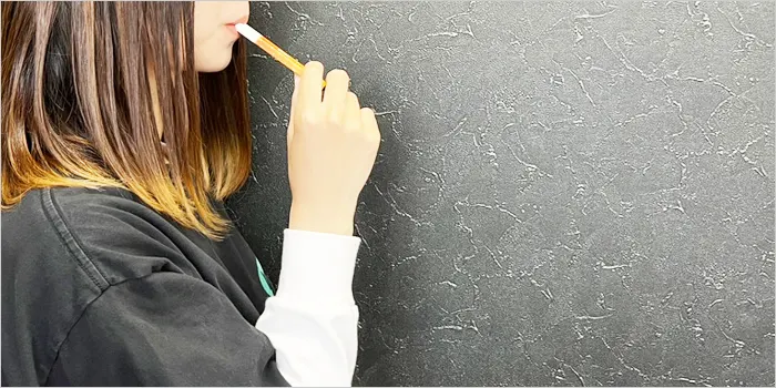 エアーミニを咥えている画像