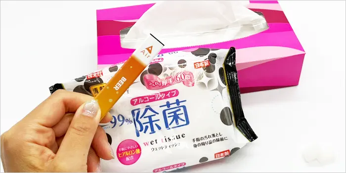 ティッシ・除菌シートとエアーミニの画像