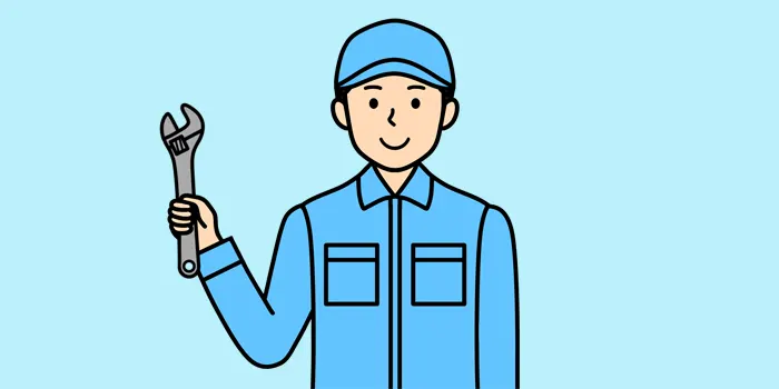 男性作業員のイラスト