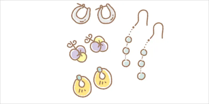 ピアスのイラスト
