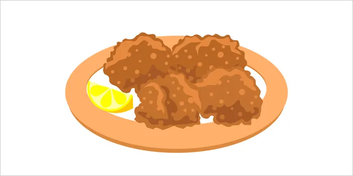 唐揚げのイラスト