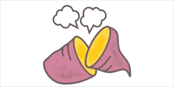 焼き芋のイラスト