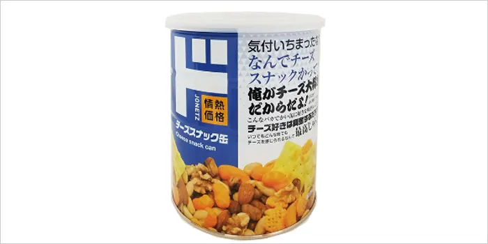 チーズスナック缶の画像