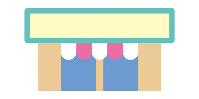 販売店のイラスト
