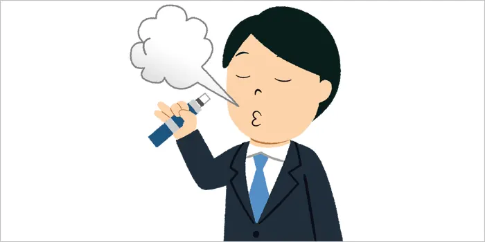 タバコを吸う男性のイラスト