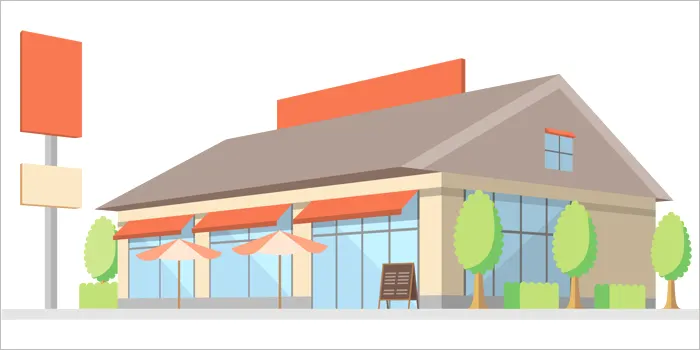 お店のイラスト