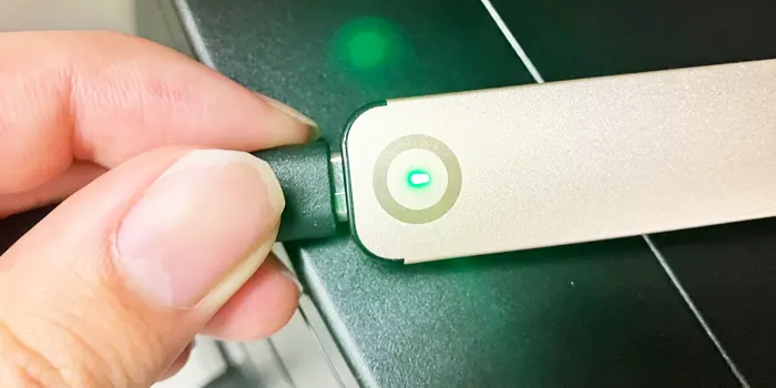 ドクターベイプ2本体の点灯