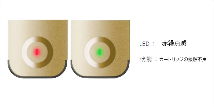 ドクターベイプ2ランプの赤緑点滅