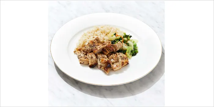 鶏肉のマスタード焼きセットの画像