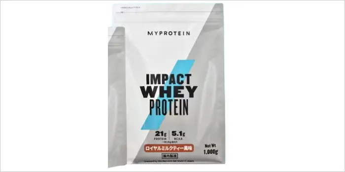 Impactホエイプロテイン(ロイヤルミルクティー風味)の画像
