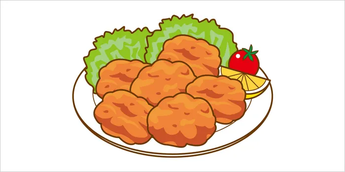 唐揚げのイラスト