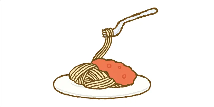スパゲティのイラスト