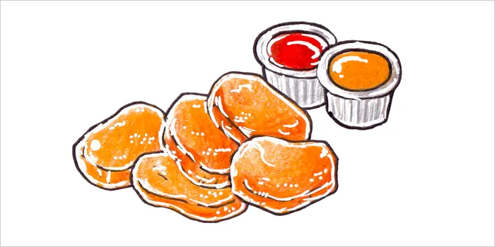 チキンナゲットイラスト