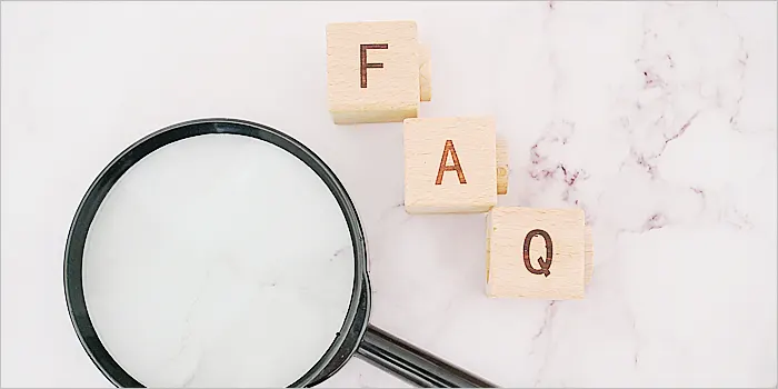 FAQの文字と虫眼鏡