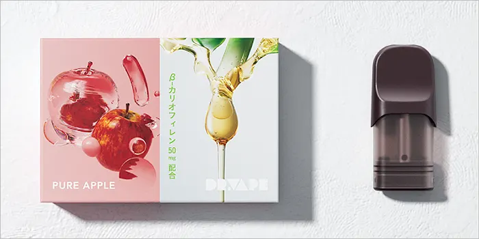 ドクターベイプ3「ピュアアップル Β-カリオフィレン入り」のパッケージ