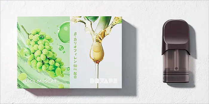 ドクターベイプ3「ジューシーマスカット Β-カリオフィレン入り」のパッケージ