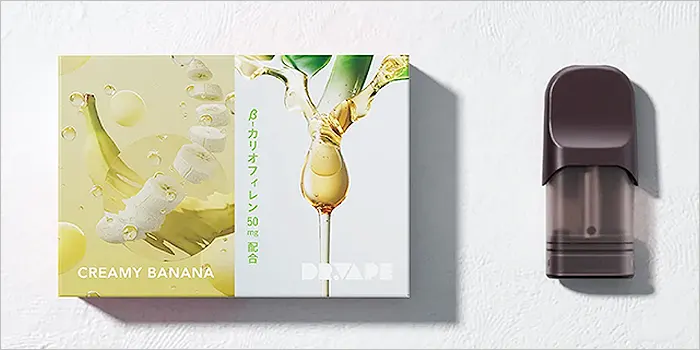 ドクターベイプ3「クリーミーバナナ Β-カリオフィレン入り」のパッケージ