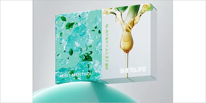 ドクターベイプ3のおすすめフレーバー「ミントメンソール Β-カリオフィレン入り」のパッケージ