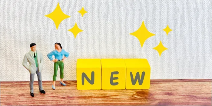 男女とニューの文字