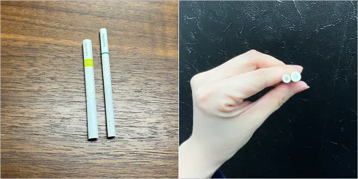 タバコスティックの太さの比較