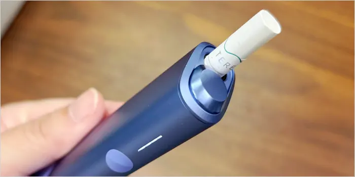 テリアのスティックが差し込まれたアイコスイルマアイワン本体