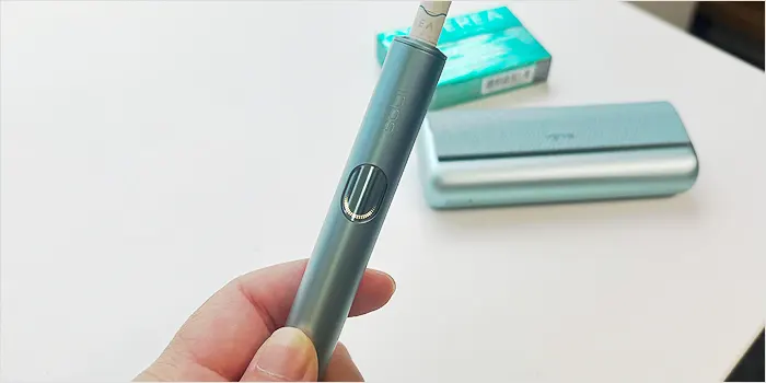 加熱中のアイコスイルマアイプライム