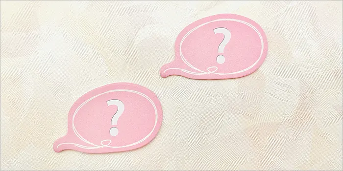 疑問符の吹き出し