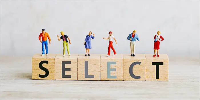 セレクトの文字が書かれたブロック