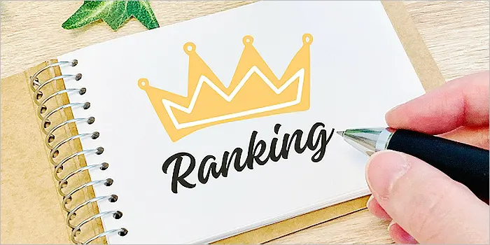 ランキングの文字