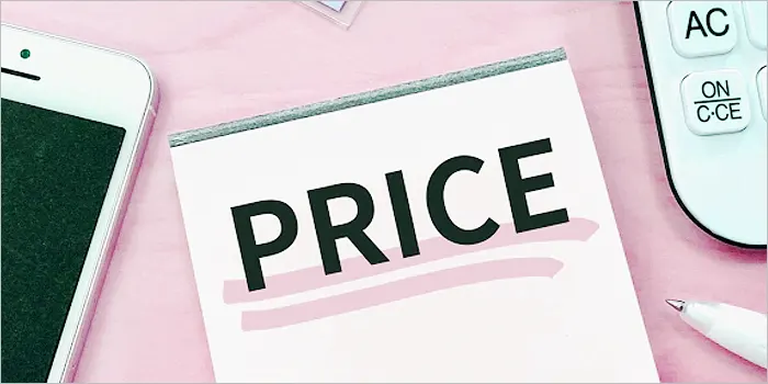 プライスと書かれたメモ