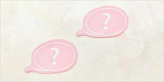 疑問符と吹き出しのイメージ