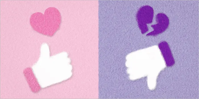 好き・嫌いを表す手