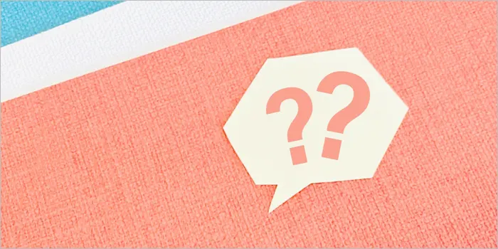 疑問符の吹き出し