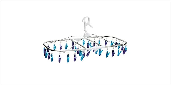 ステンレス製フレームのタフな角ハンガー40ピンチ