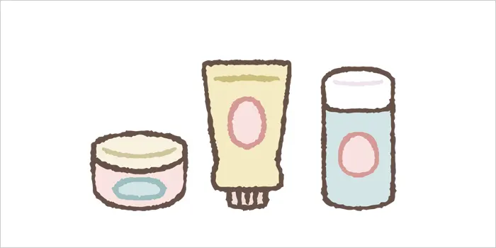 ボディクリームのイラスト