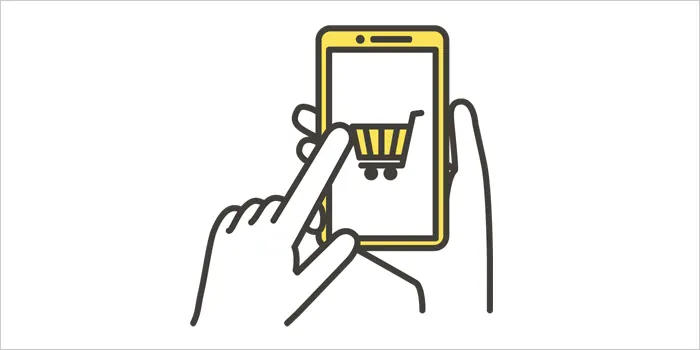 ネットショッピングのイラスト