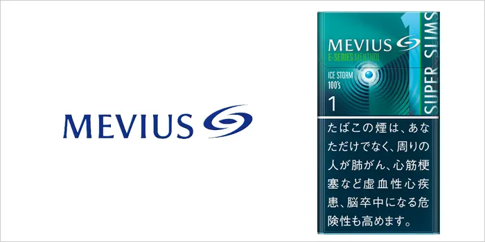 メビウス・Eシリーズ・メンソール・アイスストーム・ワン・100's・スリム